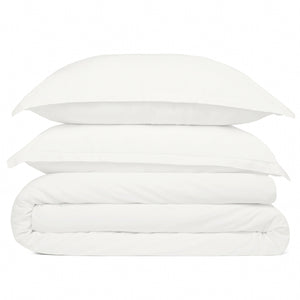 Cosy House Collection 100% Bamboo Duvet Cover Set in White