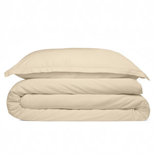 Cosy House Collection 100% Bamboo Duvet Cover Set in Cream - view 2