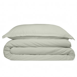 Cosy House Collection 100% Bamboo Duvet Cover Set in Silver - view 2