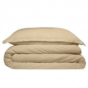 Cosy House Collection 100% Bamboo Duvet Cover Set in Tan - view 2