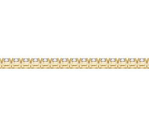Lab Grown Round Diamond Tennis Bracelet in 14k Yellow Gold (10 cctw F/G  VS2/SI1)