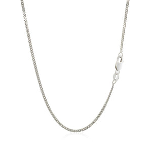 10k White Gold Gourmette Chain 1.5mm