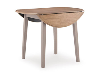 Harperfeld Round Dining Room Drop Leaf Table