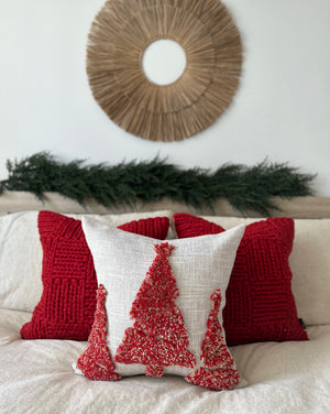 Merry Pillow Cover Christmas Throw Pillow