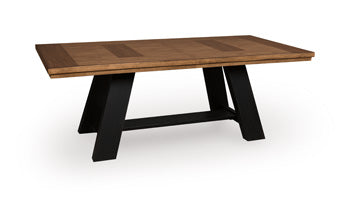 Greddinton Rectangular Dining Room Extension Table Base