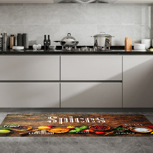 Spices 19.6 in. x 55 in. Anti-Fatigue Kitchen Runner Mat