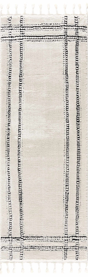 Ryuu Black & White Area Rug - Clearance