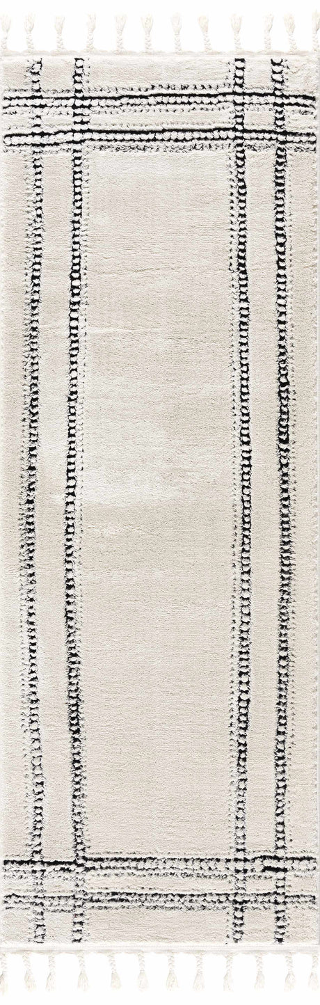 Ryuu Black & White Area Rug - Clearance