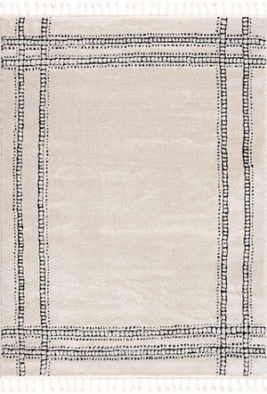 Ryuu Black & White Area Rug - Clearance