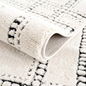 Ryuu Black & White Area Rug - Clearance
