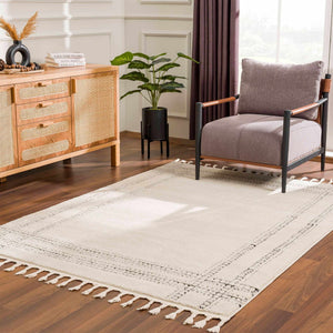 Ryuu Black & White Area Rug - Clearance