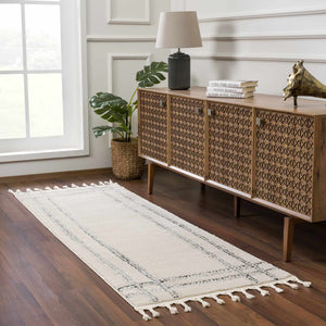 Ryuu Black & White Area Rug - Clearance