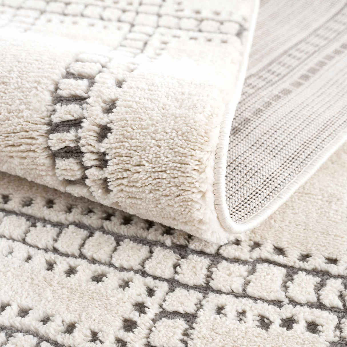 Ryuu Ivory & Gray Area Rug - Promo