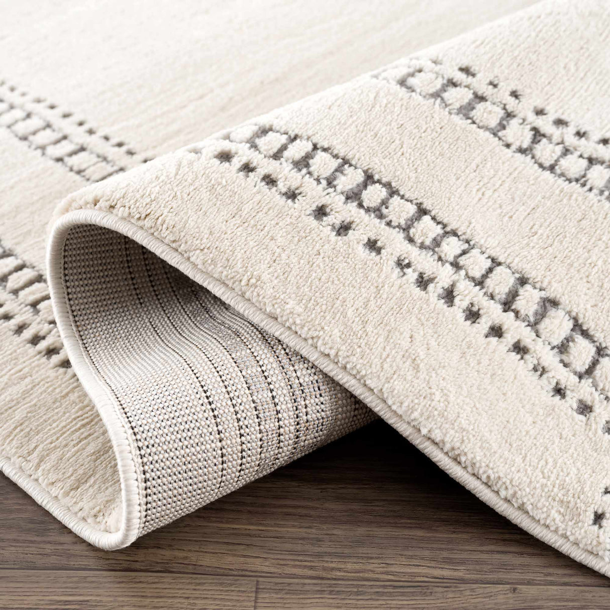 Ryuu Ivory & Gray Area Rug - Promo