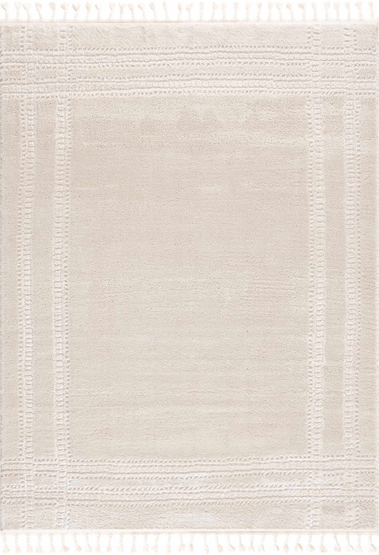 Ryuu Ivory Carved Area Rug