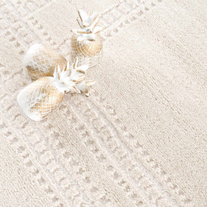 Ryuu Ivory Carved Area Rug