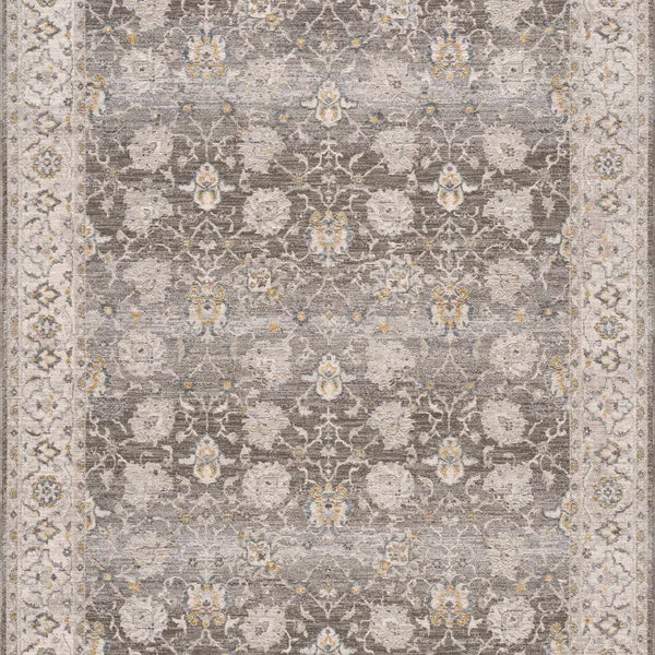 Amaru Green Textured Rug with Fringes