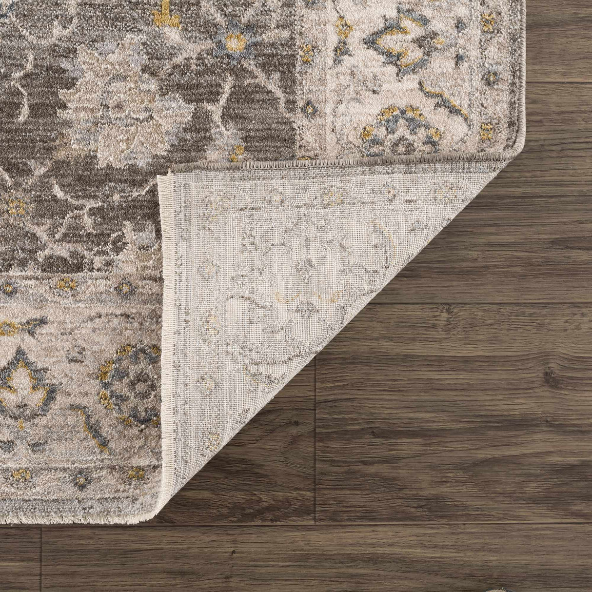 Amaru Green Textured Rug with Fringes