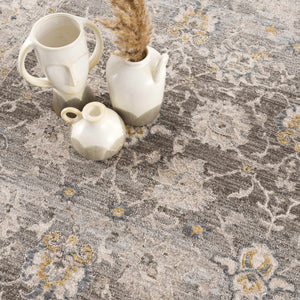 Amaru Green Textured Rug with Fringes