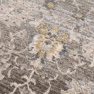 Amaru Green Textured Rug with Fringes
