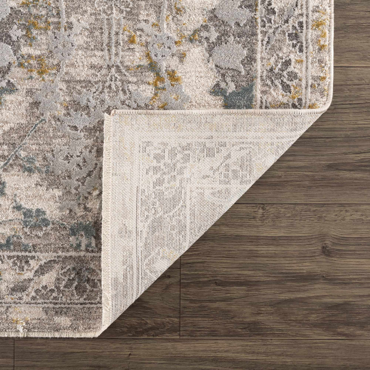 Alroy Textured Rug with Fringes