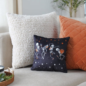 Rocking Skeleton Decorative Pillow