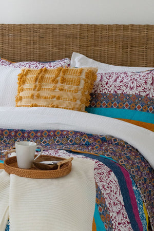 Boho Stripe 3-Piece Quilt Set