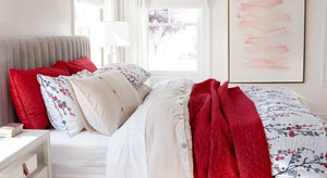 Mirabelle Watercolor Floral Reversible 3 Piece Quilt Set
