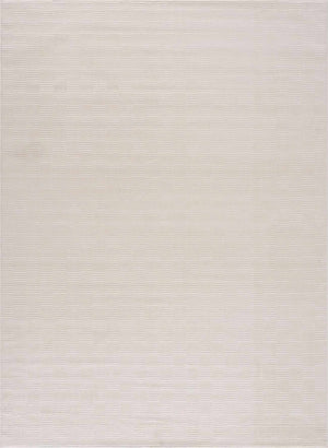 Kazuma Cream Checkered Washable Area Rug