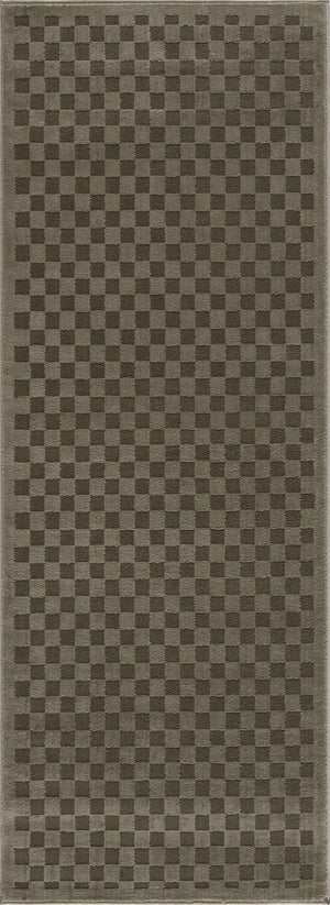 Gaiwan Olive Green Washable Area Rug