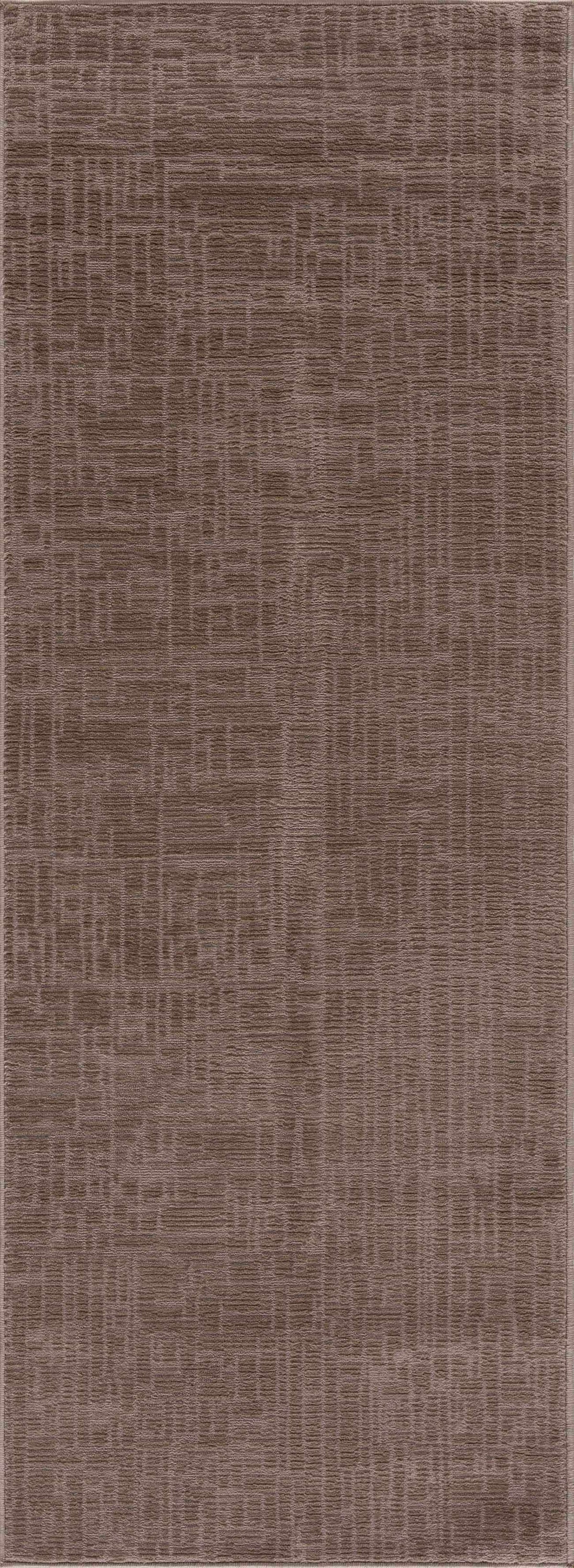 Leanna Light Brown Washable Area Rug