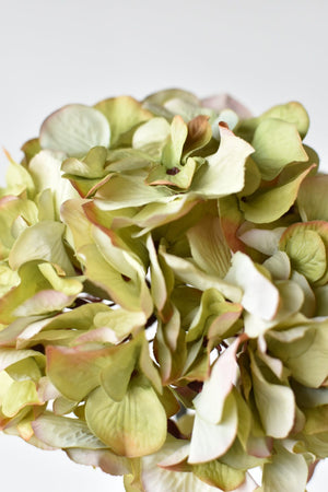 30" Faux Hydrangea Stem Green Lavender