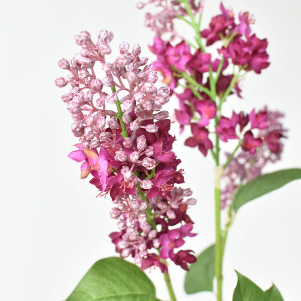 34.5" Faux Vibrant Pink/Purple Lilac Stem