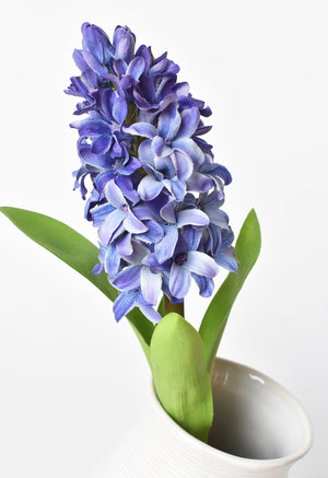 12.5" Faux Hyacinth Purple Violet Stem