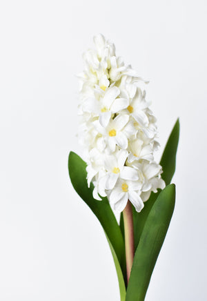 12.5" Faux White Hyacinth Stem