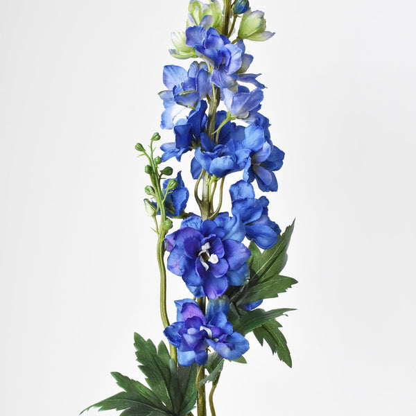 35" Faux Blue Violet Delphinium Stem