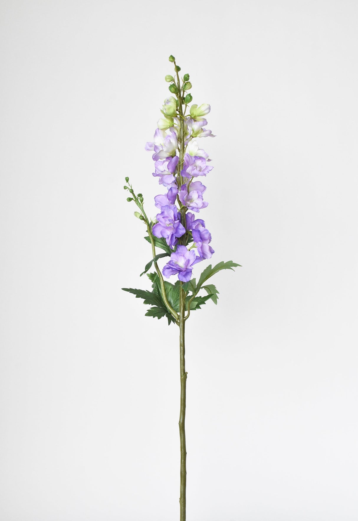 35" Faux Light Purple Delphinium Stem