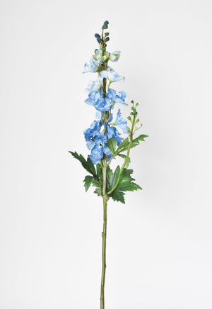 35" Faux Light Blue Delphinium Stem