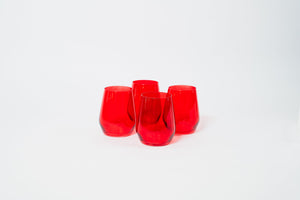 Cherry Red - Colored Wine Glass