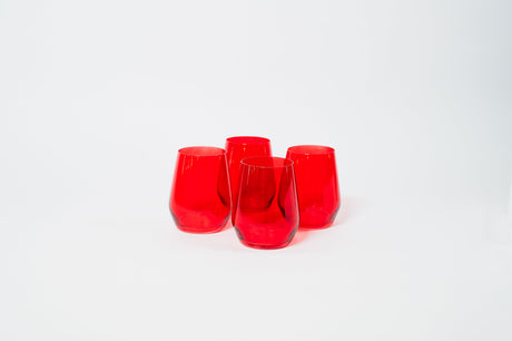 Cherry Red - Colored Wine Glass