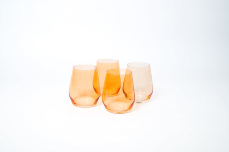 Creamsicle - Stemless Colored Wine Glass