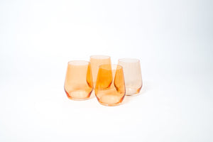 Creamsicle - Colored Wine Glass
