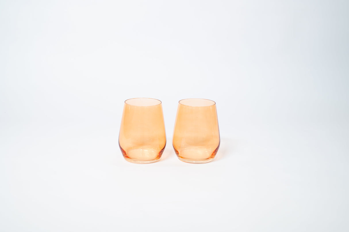 Creamsicle - Colored Wine Glass
