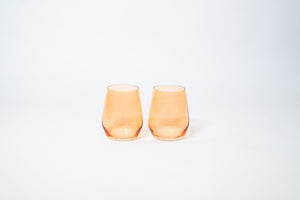 Creamsicle - Colored Wine Glass