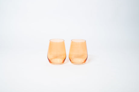 Creamsicle - Colored Wine Glass