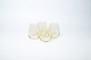 Lemon Drop - Colored Wine Glass