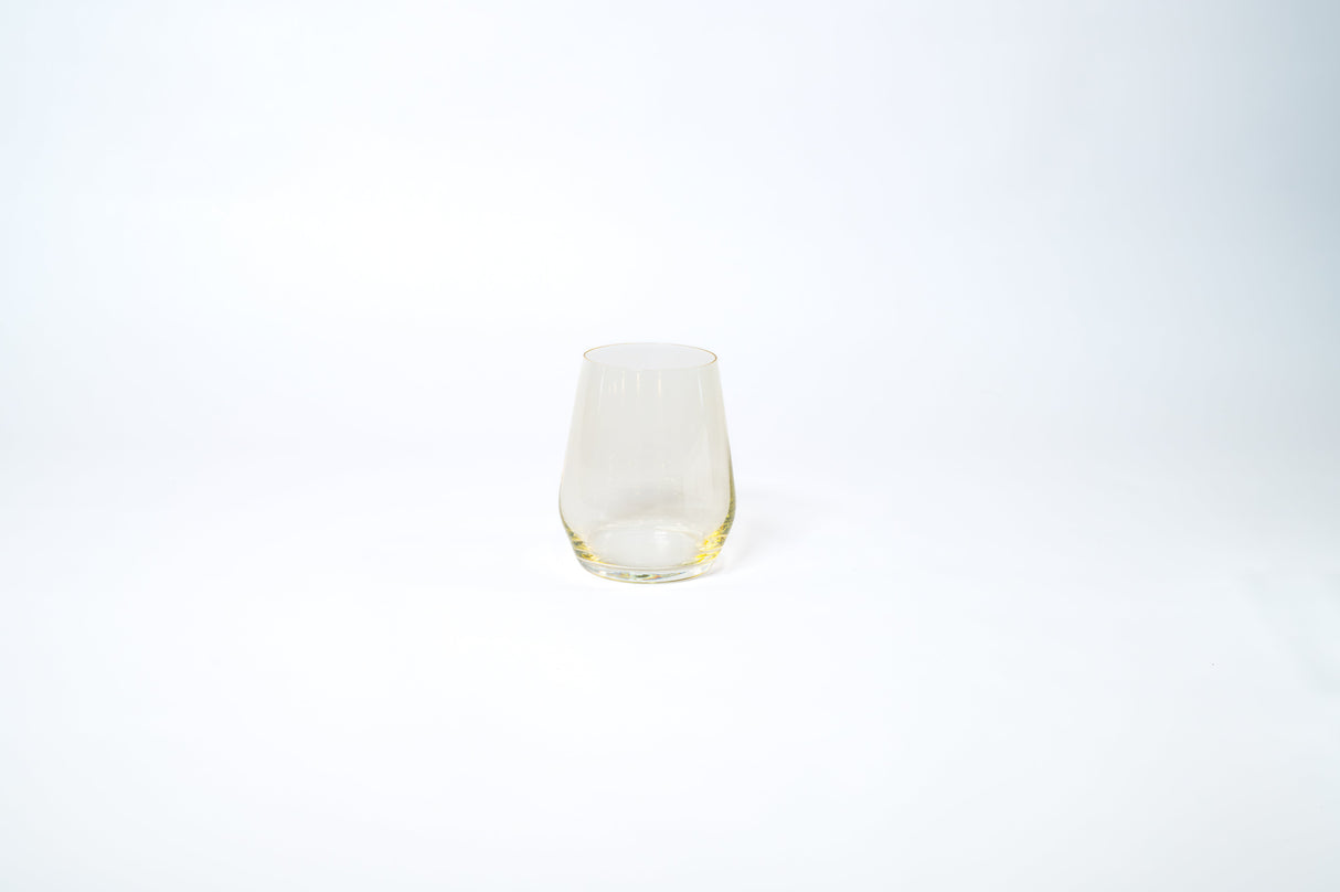 Lemon Drop Yellow- Stemless Colored Wine Glass