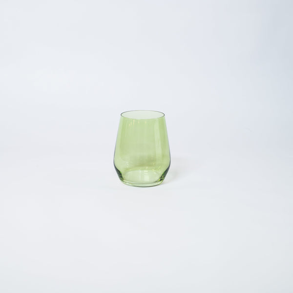 Matcha Green - Stemless Colored Wine Glass