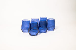 Indigo-go - Stemless Colored Wine Glass