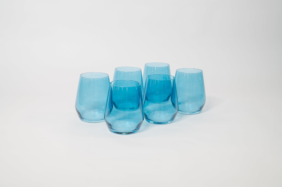 Blue Lagoon - Colored Wine Glass